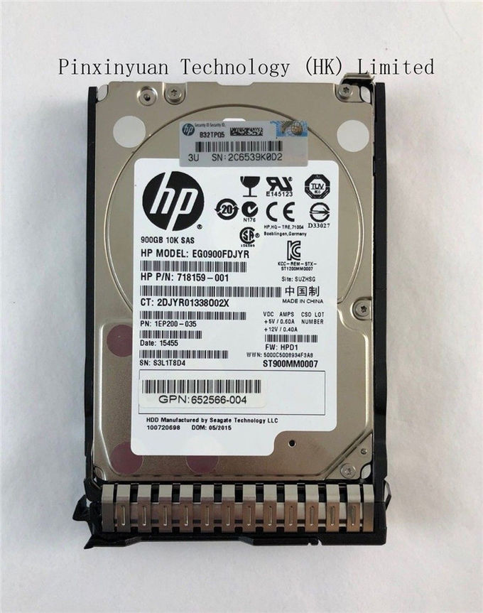 HPE 652589-B21 900GB 10K 6G SAS 2.5" TRAY/CADDYのSFF ENT HDD SC 653971-001