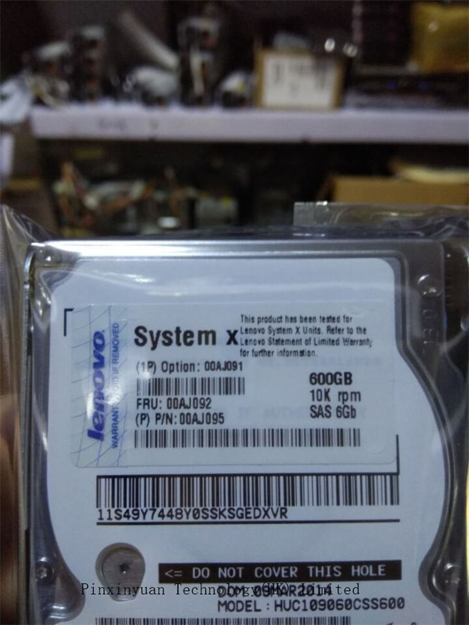00AJ092 LENOVO/IBM 600GBサーバー付属品、6GBPS SAS 2.5" G3HS 10kのsataのハード・ドライブ