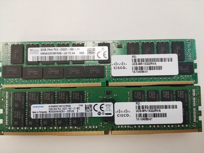 32GB DDR4-2400 UCS B200 M4のためのPC4-19200によって登録されているECCの記憶UCS-MR-1X322RV-A